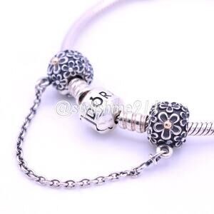 Authentic PANDORA Bouquet Clip Safety Chain